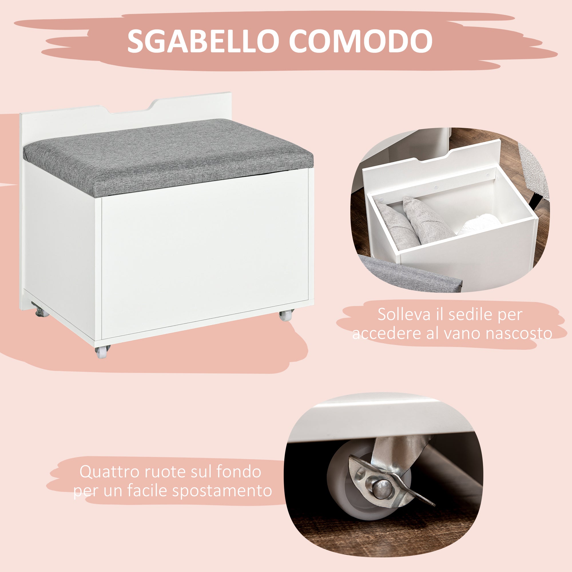 EASYCOMFORT Set Toeletta con Sgabello per Bambini da 3-6 Anni