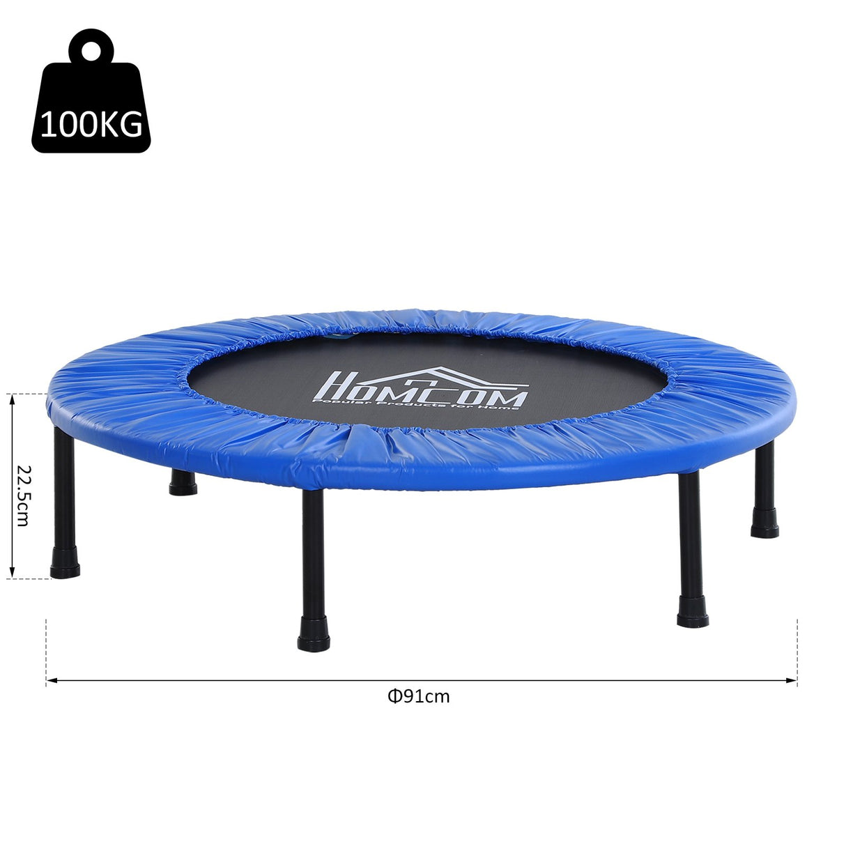 easycomfort easycomfort trampolino elastico per fitness 30 molle in pp pvc 91x22 5cm ean 8054111848299