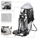 easycomfort easycomfort zaino porta bimbo per trekking pieghevole impermeabile e con tettuccio rimovibile 38x77x87 5cm grigio