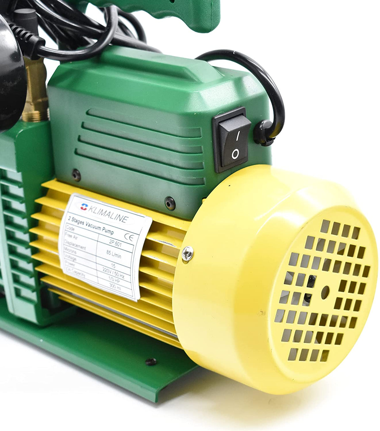 no brand pompa vuoto bistadio klimaline completa di vacumetro e valvola solenoide per impianti gas hfo r32 r410 r1234yf 142 lmin motore antideflagrante per condizionamento climatizzatore