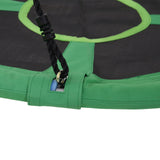 easycomfort easycomfort altalena da giardino per bambini a nido verde e nero diametro 100cm