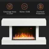 easycomfort easycomfort caminetto elettrico da parete a 11 colori con spegnimento automatico e timer 12h 98x27x54 5 cm bianco