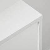 easycomfort easycomfort cassettiera 3 cassetti con maniglie in truciolato e legno di pino per soggiorno e camera 80x30x80 cm bianco