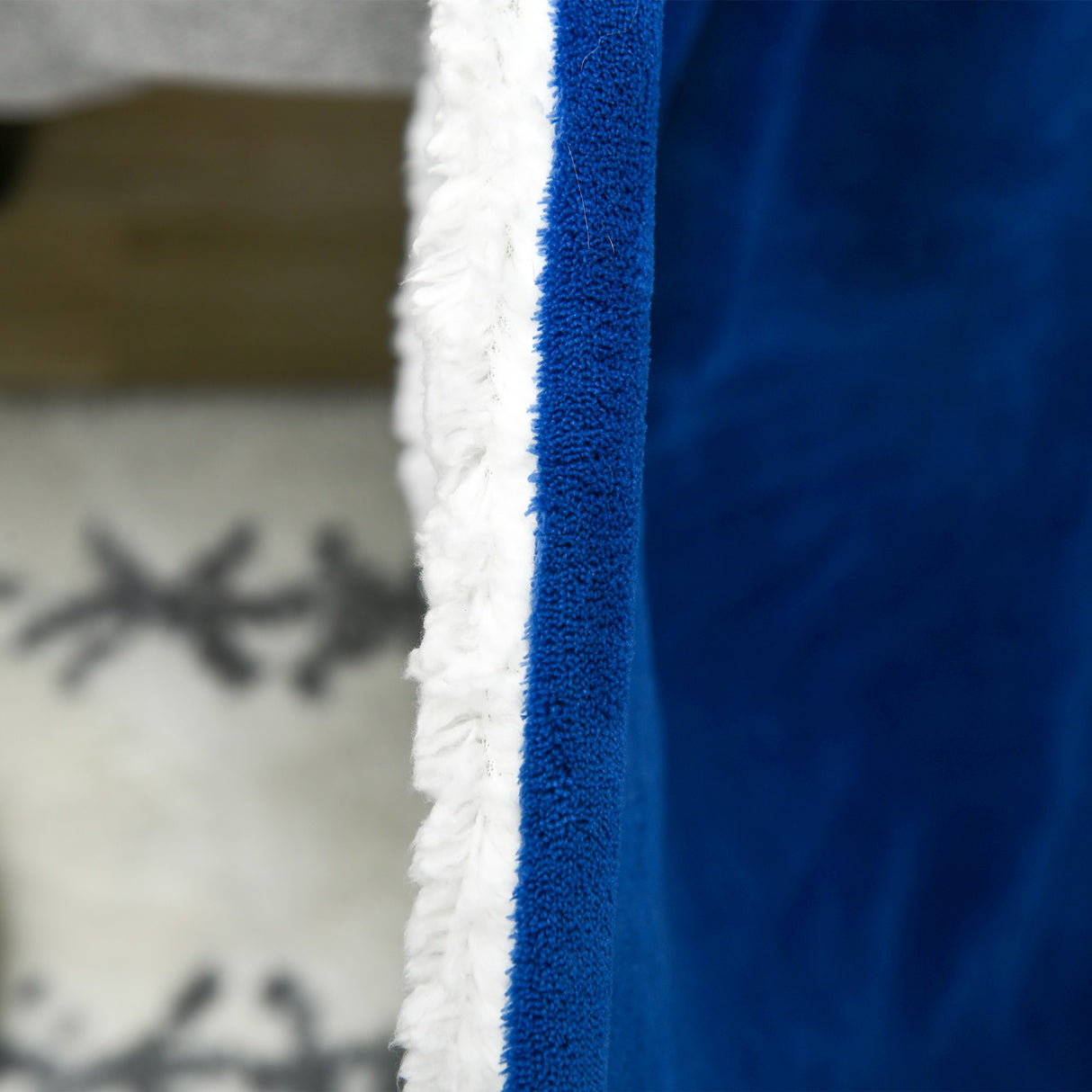 easycomfort easycomfort coperta double face in flanella 220 gsm e sherpa 260 gsm per interno ed esterno 203x152x0 5 cm blu scuro