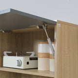 easycomfort easycomfort credenza moderna per cucina con 2 cassetti e armadietto madia in legno 60x38x168cm grigio