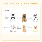 EASYCOMFORT Cuccia per Cani Rialzata con Cuscino Removibile e Lavabile,  Lettino per Cani Gambe in Legno e Acciaio, 110x70x15.5cm, Rovere e Grigio