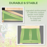 easycomfort easycomfort fioriera rialzata a 2 ruote da esterno in legno naturale per fiori e piante da giardino