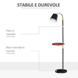 easycomfort easycomfort lampada da terra con ripiano da 29 5cm lampada da pavimento per salotto compatibile nero e oro