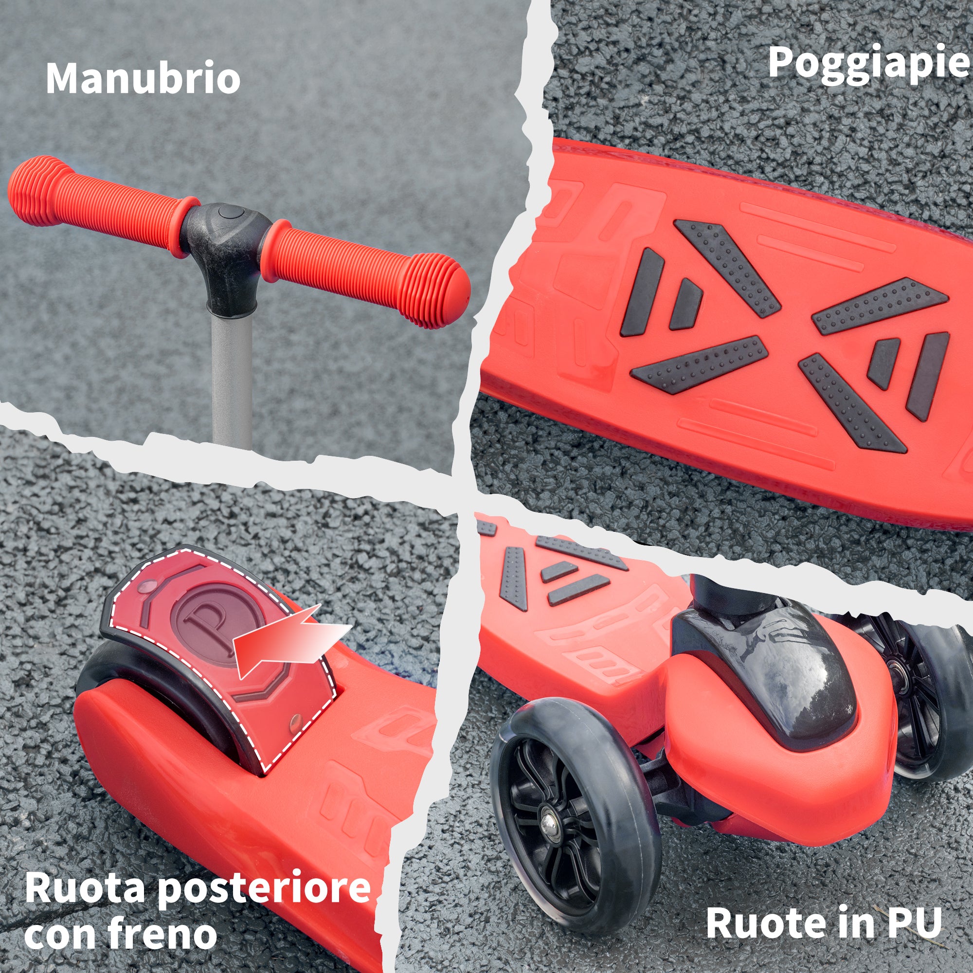 Monopattino 3 ruote - divertimento su ruote per bambini - Bimbostore