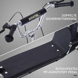 easycomfort easycomfort monopattino per bambini con manubrio regolabile in acciaio e plastica 135x58x92 100cm nero