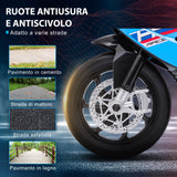 easycomfort easycomfort moto per bambini 18 60 mesi modello bmw hp4 con fari musica e pedali in pp e metallo 82 5x42x54 cm blu