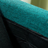 easycomfort easycomfort poltrona moderna da soggiorno con seduta imbottita gambe in acciaio e tessuto traspirante 96x87x87 cm verde