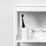 easycomfort easycomfort scaffale bagno salvaspazio a 5 ripiani in legno 30x30x140cm bianco