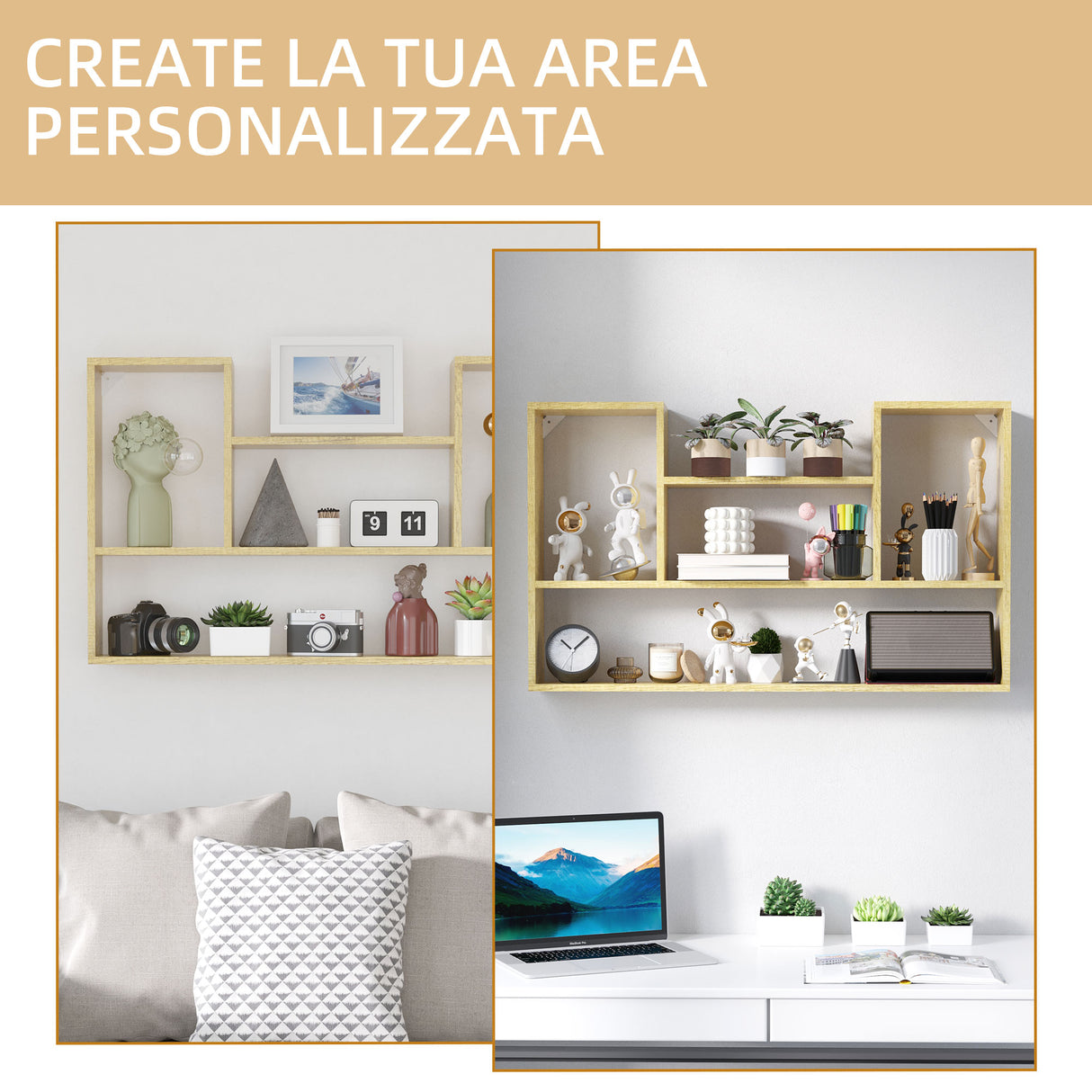 easycomfort easycomfort scaffale in legno truciolato a 4 ripiani per soggiorno camera da letto cucina e ingresso 100x15x60 cm