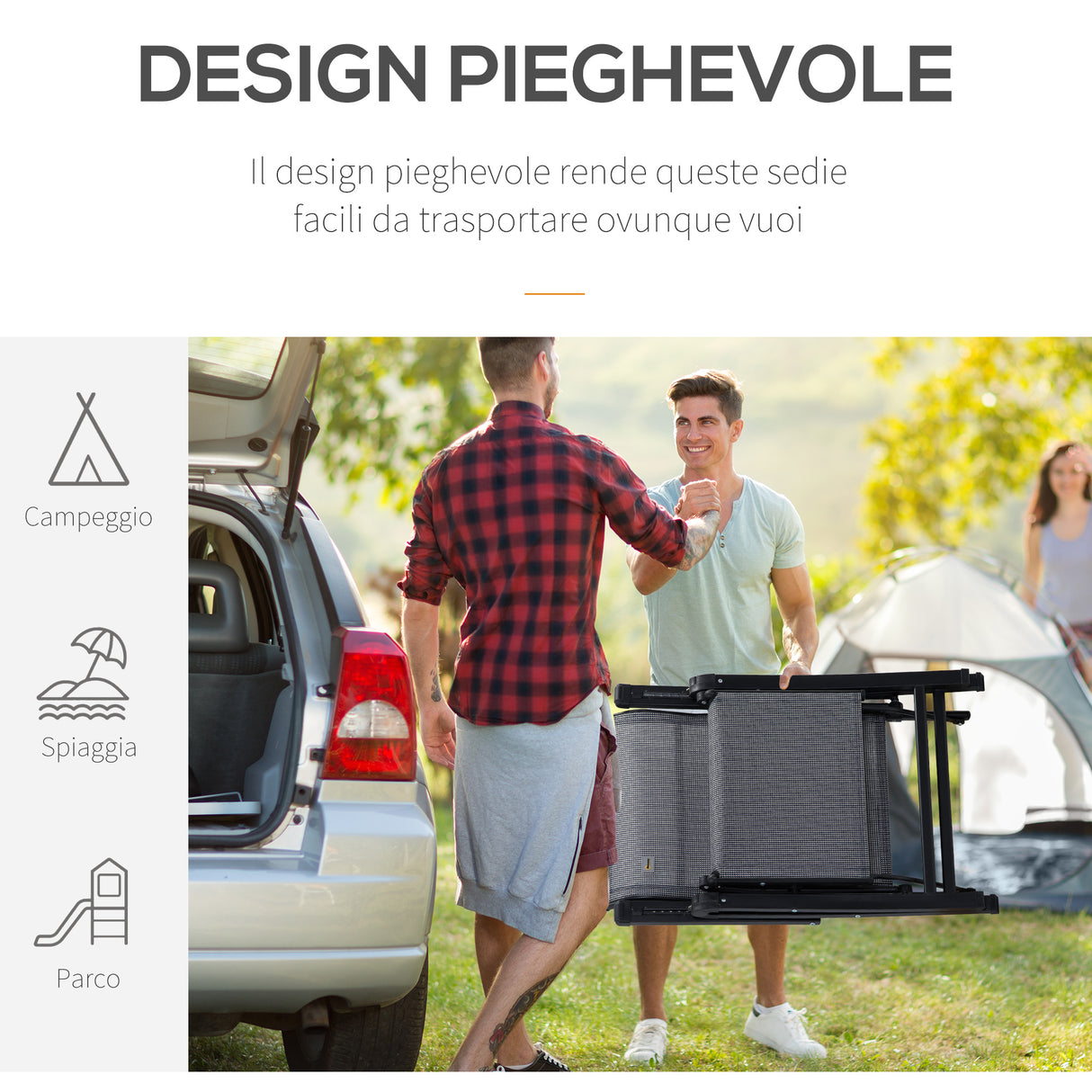 easycomfort easycomfort sedia sdraio da giardino zero gravity set 2 pezzi con schienale regolabile su 9 posizioni e cuscini 65x70x111cm grigio