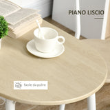 easycomfort easycomfort sedie e tavolo da pranzo set 3 pezzi con 2 sedie e tavolo ovale con ripiano in mdf e acciaio