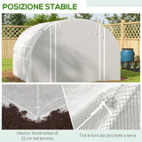 easycomfort easycomfort serra a tunnel 3x3 m con porta 6 finestre e 2 pareti avvolgibili in acciaio e telo in pe bianca