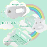 easycomfort easycomfort set 2 in 1 altalena per bambini e tavolo e sedie per bambini con 2 seggiolini in hdpe 100x54x42 cm