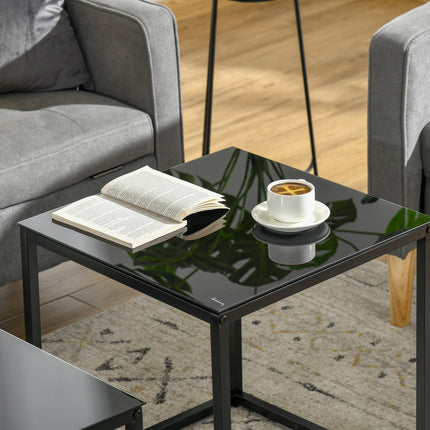 immagine-7-easycomfort-easycomfort-set-2-tavolini-da-salotto-quadrati-moderni-in-acciaio-e-vetro-temperato-nero
