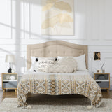 easycomfort easycomfort set di 2 comodini moderni con cassetto e ripiano in mdf 36 8x33x43 8cm bianco e grigio