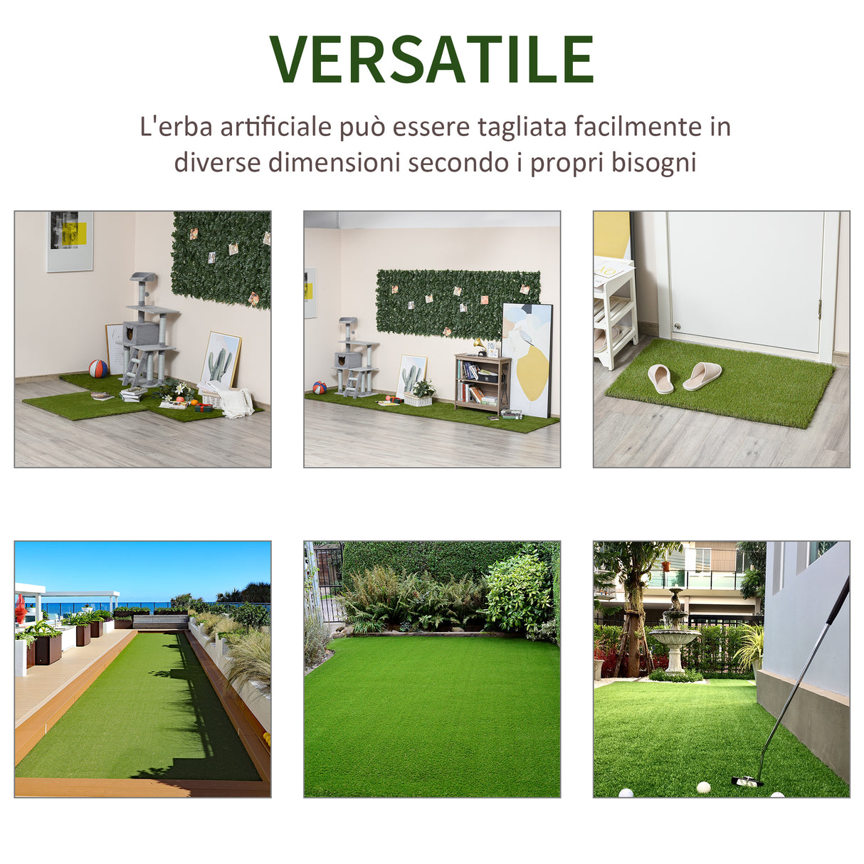 easycomfort easycomfort tappeto erboso sintetico 4x1m erba 20mm finto prato verde atossico anti uv e drenante per giardino e cortile ean 8054144134222