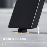 easycomfort easycomfort tavolo da pranzo 4 persone con piano effetto roccia e gambe in acciaio 120x70x76cm