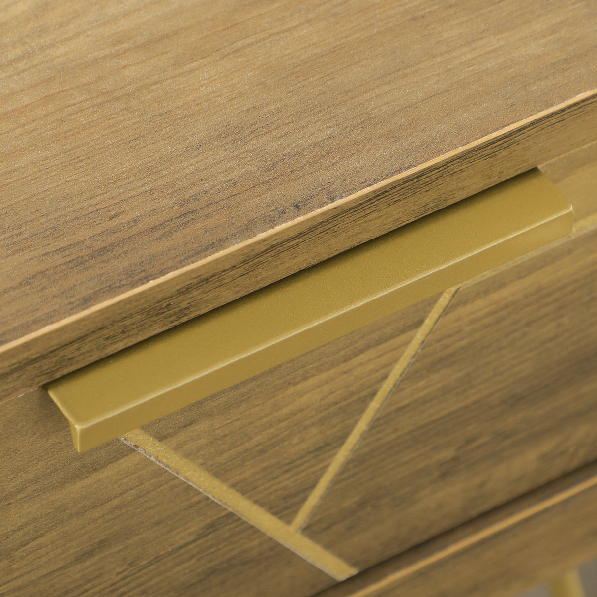 easycomfort easycomfort tavolo scrivania da ingresso stile vintage in truciolato e acciaio con 3 cassetti 120x55x79 cm