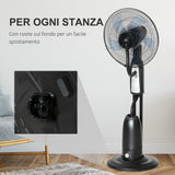 easycomfort easycomfort ventilatore oscillante con nebulizzatore 3 modalita e timer