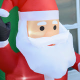 easycomfort easycomfort arco gonfiabile 12 luci a led babbo natale 244cm e pupazzo di neve impermeabile