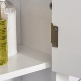 easycomfort easycomfort armadietto 2 ripiani montabile a parete da parete cucina bagno legno 60x198x58cm bianco ean 8054111844352