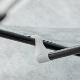 easycomfort easycomfort armadio guardaroba portatile tessuto non tessuto con 6 ripiani aperti e un appendino 103x43x162 5 cm grigio