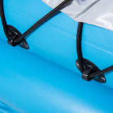 easycomfort easycomfort canoa gonfiabile 2 posti kayak con 2 remi in alluminio pompa gonfiaggio e kit riparazione azzurro