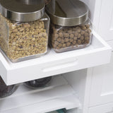 easycomfort easycomfort carrello da cucina con 3 cassetti 2 ripiani aperti e vassoio rimovibile in mdf e legno di pino 67x37x87 cm