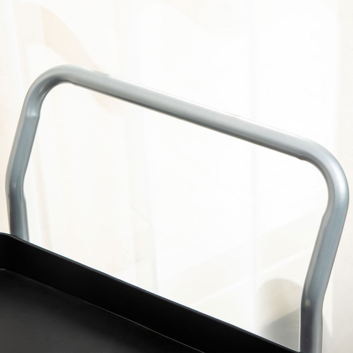 easycomfort easycomfort carrello portavivande a 2 livelli con maniglie e ruote girevoli in metallo 63x40 4x83 5 cm