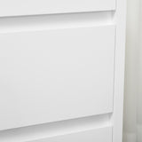 easycomfort easycomfort cassettiera a 3 cassetti in truciolato bianco per camera da letto studio e soggiorno 70x37x75cm