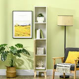 easycomfort easycomfort colonna bagno in legno con 2 mensole e armadietto mobiletto multiuso 31x30x177 cm