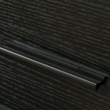 easycomfort easycomfort comodino moderno con cassetto e ripiano aperto per camera da letto e soggiorno in truciolato e acciaio 45x40x60cm nero