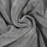 easycomfort easycomfort coperta double face in flanella 220 gsm e sherpa 260 gsm per interno ed esterno 203x152x0 5 cm grigio