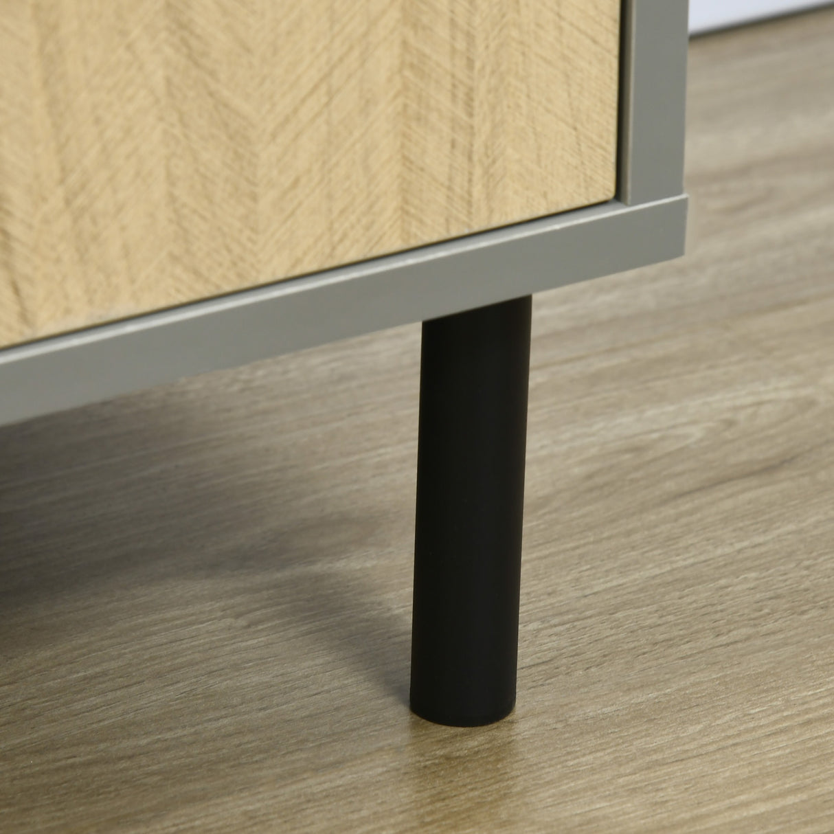 easycomfort easycomfort credenza da cucina in truciolato e metallo con 6 ripiani aperti e armadietto a 2 livelli 76x40x179 cm