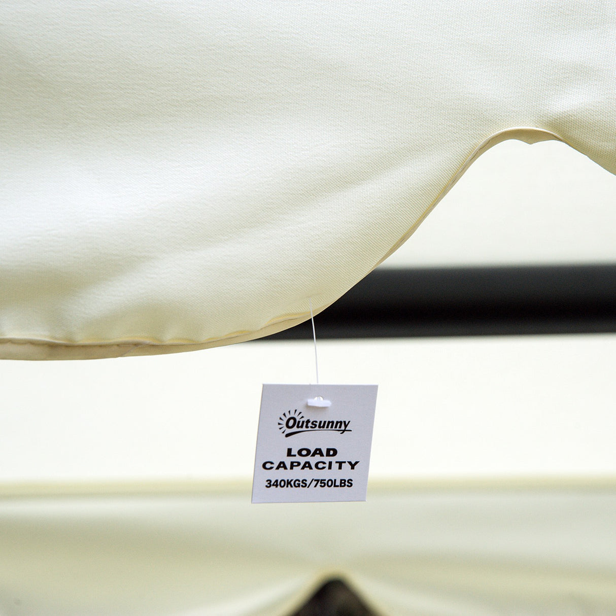 easycomfort easycomfort dondolo da giardino 3 posti convertibile in letto a dondolo con tetto regolabile 2 portabicchieri crema 200120164cm