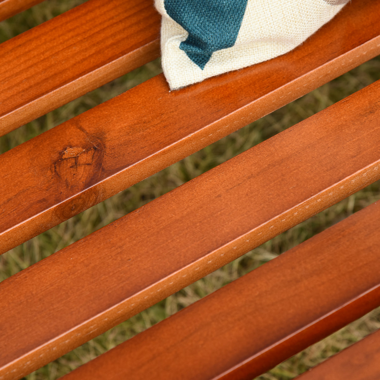 easycomfort easycomfort dondolo da giardino in legno a 2 posti con catene in metallo arredamento da esterno color teak 160x121x165cm