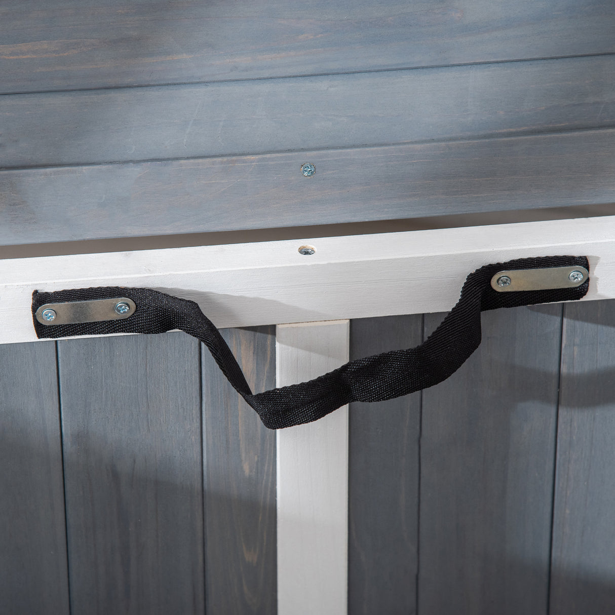 easycomfort easycomfort gabbia pieghevole per cani fino 15kg in legno con vassoio estraibile e tetto apribile grigio