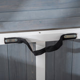 easycomfort easycomfort gabbia pieghevole per cani fino 15kg in legno con vassoio estraibile e tetto apribile grigio