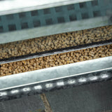 easycomfort easycomfort mangiatoia per galline da 13 5 litri 3 polli con coperchio e pedale 33 5x38 5x66cm