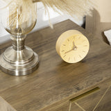 easycomfort easycomfort mobile cassettiera a 4 cassetti in legno truciolare e gambe in acciaio 48x21x79cm legno e oro