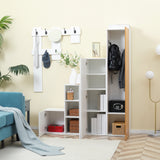 easycomfort easycomfort mobile da ingresso con appendiabiti armadio a specchio scarpiera e panca per scarpe in truciolato e mdf