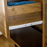 easycomfort easycomfort mobile multiuso con ripiano aperto e 2 cassetti in truciolato 60x48x78 cm marrone