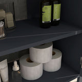 easycomfort easycomfort mobile sottolavabo in truciolato e mdf a 2 ante con ripiano interno regolabile 60x30x60 cm grigio