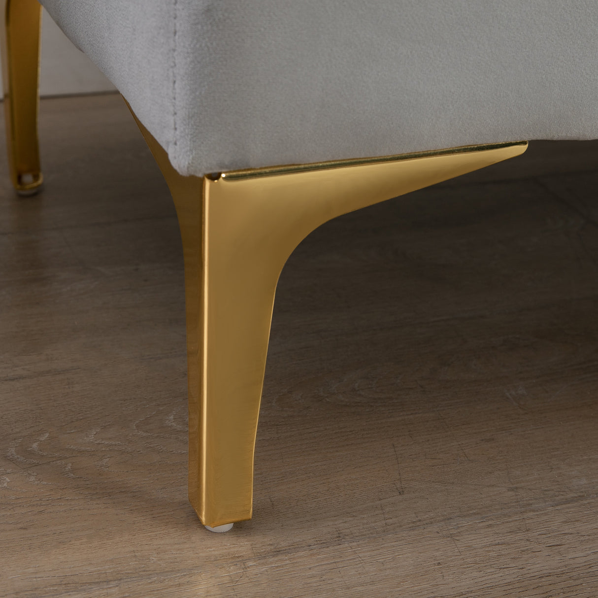 easycomfort easycomfort panca imbottita fondoletto in tessuto vellutato panca per camera da letto e ingresso con decorazione a trapunta piedini in metallo grigio