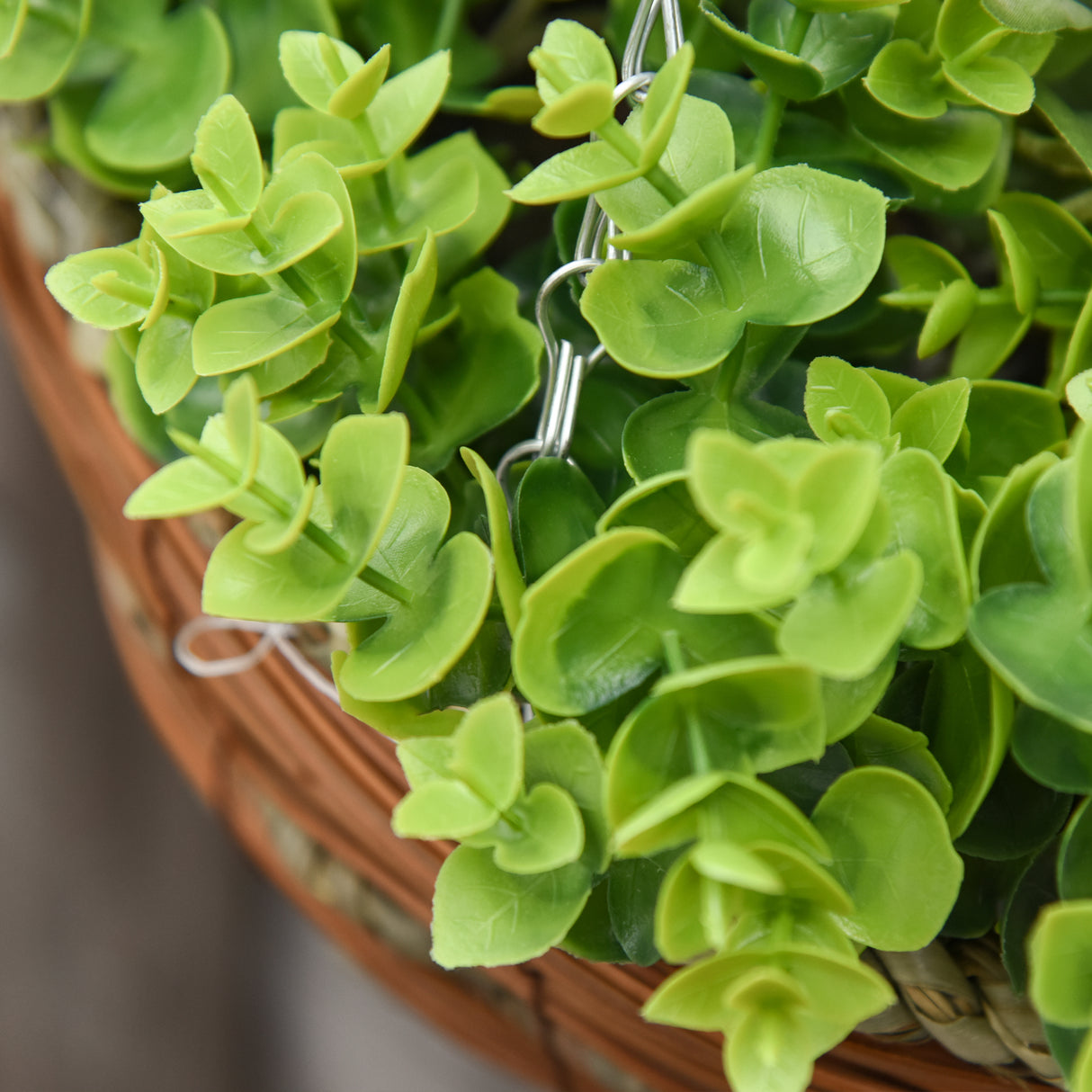 easycomfort easycomfort pianta artificiale di clematide set 2 pezzi con gancio catena e vaso inclusi 30 x 32a cm